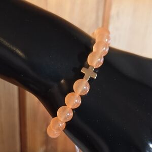 Orange Aventurine Stretch Bracelet NWT